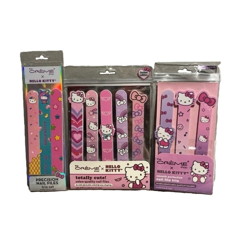 The Crème Shop x Hello Kitty Double-Sided Nail File Sets (3)